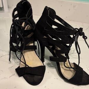 Elegant Black Strappy Heels